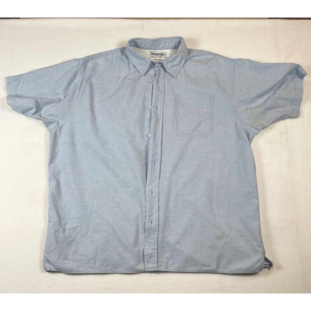 Wrangler Men's Western Shirt 2XL – Button Up Cowboy Rodeo Pearl Snap‎